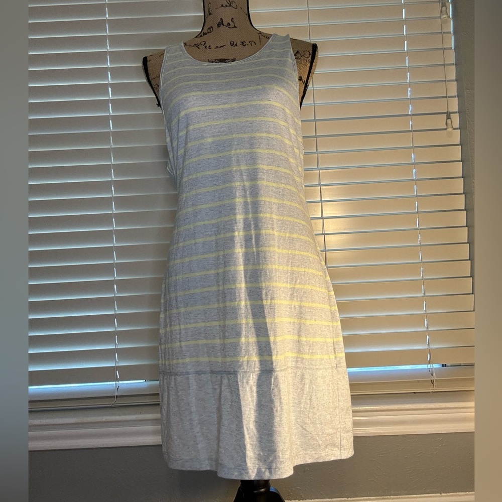 Victoria’s Secret Gray and Yellow T-Shirt Dress